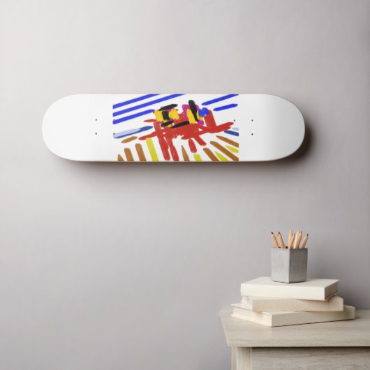 Krabzomer Persoonlijk Skateboard (Muurkunst (Horizontaal))