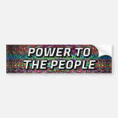 KRACHT AAN HET VOLK BUMPERSTICKER (Voorkant)