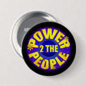 Kracht aan het volk ronde button 7,6 cm (Voorkant /achterkant)