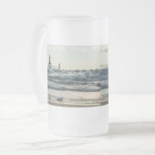 Kracht achter schoonheidsbevruchte Mok van glasbie (Voorkant links)