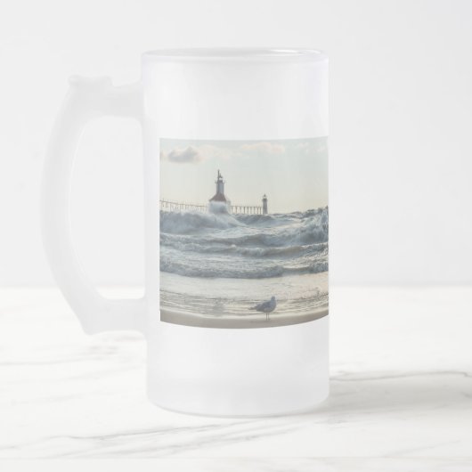 Kracht achter schoonheidsbevruchte Mok van glasbie (Links)