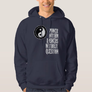 Kracht binnen antwoorden zonder vragen hoodie
