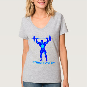 Kracht Boven Ego - Bodybuilding en Powerlifting T-shirt