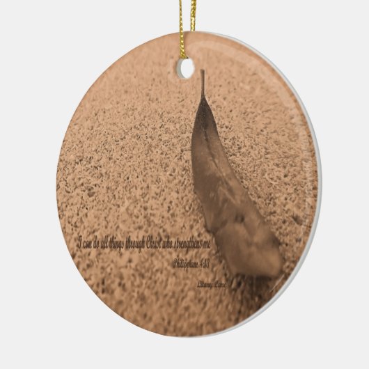 Kracht door Christus Filippus 4:13 Schrift Keramisch Ornament (Links)