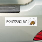 KRACHT DOOR HAMSTER BUMPERSTICKER (Op auto)