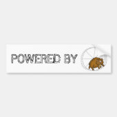 KRACHT DOOR HAMSTER BUMPERSTICKER (Voorkant)