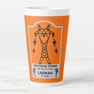 Kracht elektricien geschenk latte mok