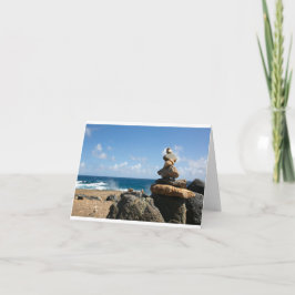 Kracht en Balans - Blank Gevouwen Kaart