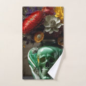 Kracht en bloemen bad handdoek (Handdoek)