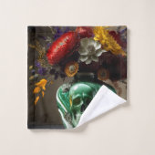 Kracht en bloemen bad handdoek (Wasdoekje)