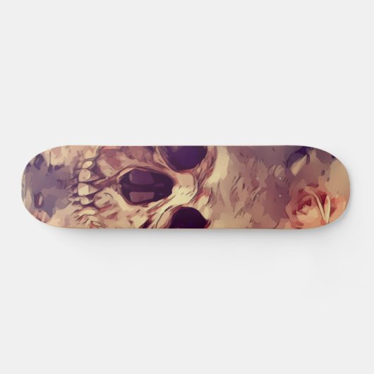 Kracht en bloemen persoonlijk skateboard (Horizontaal)