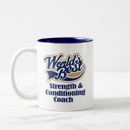 Kracht en conditionering Coach Cadeaus Tweekleurige Koffiemok (Links)