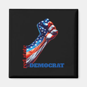 Kracht en Eenheid Rode Staat Democraat Anti-Trump Magneet