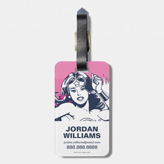 Kracht en kracht voor Wonder Bagagelabel (Achterkant verticaal)