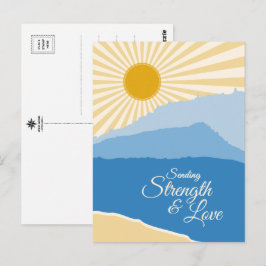 Kracht en Liefde Verzenden Abstract Landschap Briefkaart