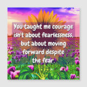 Kracht en Moed Kaart voor Zus of Vriend (Voorkant)