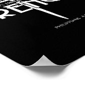 Kracht en Nagelkruis Bijbelvers Christelijk Poster (Hoek)