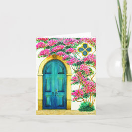 Kracht en schoonheid - Antiek deuropening Feestdagen Kaart