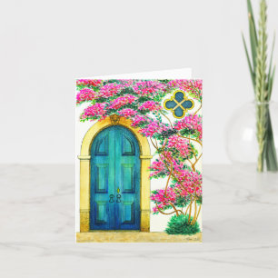 Kracht en Schoonheid - Antieke Deuropening Feestdagen Kaart