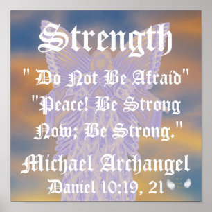 Kracht en vrede Michael Archangel-Customize Poster
