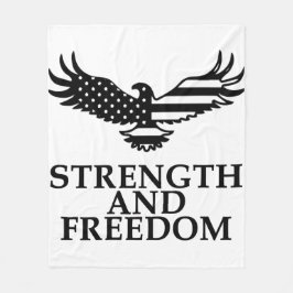 Kracht en vrijheid fleece deken