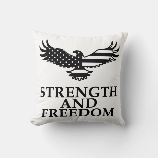 Kracht en vrijheid kussen (Voorkant)