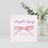 Kracht en waardigheid kaart / Coquette ansichtkaar (Staand voorkant)