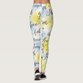 Kracht Geloof Naadloos Patroon Leggings (Achterkant)