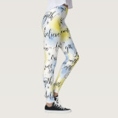 Kracht Geloof Naadloos Patroon Leggings (Rechts)