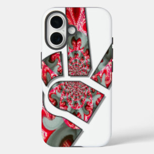 Kracht in de handpalm Het vredesgroet met twee v iPhone 16 Hoesje