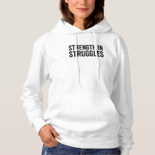 Kracht in de strijd Grunge Hoodie