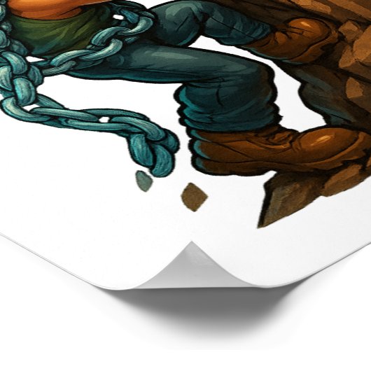 Kracht in de strijd - Printable DTF Transfer Poster (Hoek)