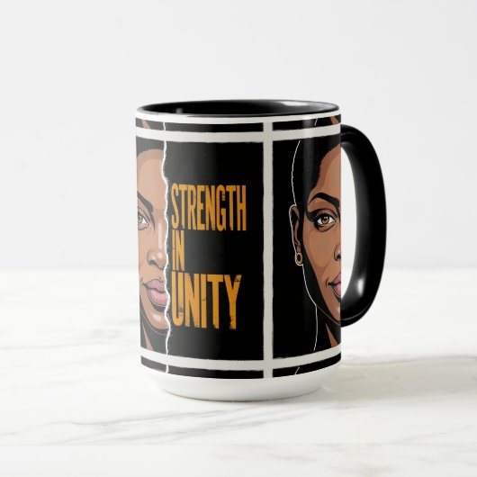 Kracht in Eenheid - Afrikaanse kunst mondig maken Mok (Voorkant rechts)