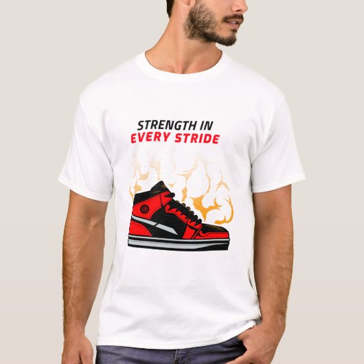 KRACHT IN ELKE STAP T-SHIRT (Voorkant)