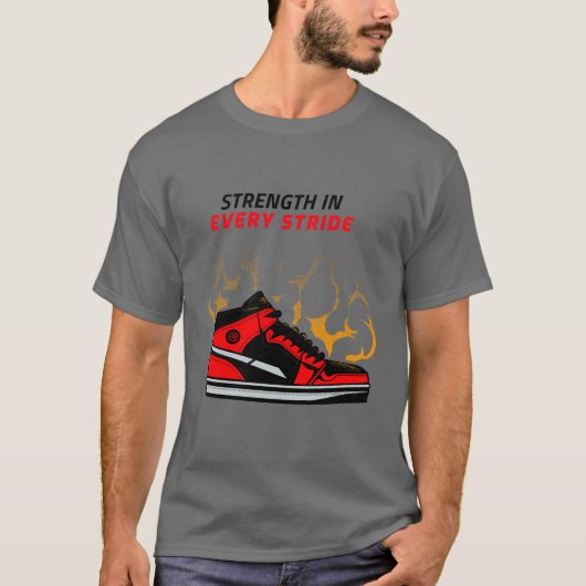 KRACHT IN ELKE STAP T-SHIRT (Voorkant)