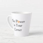 Kracht in je hoek Laten we dit werk doen Motivatie Latte Mok (Linkerhoek)