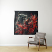 Kracht in Scarlett Wandkleed (In situ)