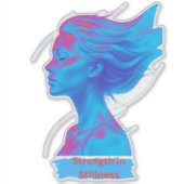 Kracht in stilte sticker (Voorkant)