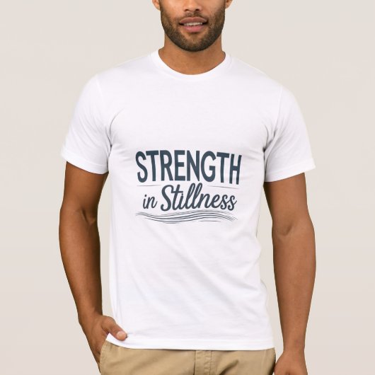 Kracht in stilte t-shirt (Voorkant)