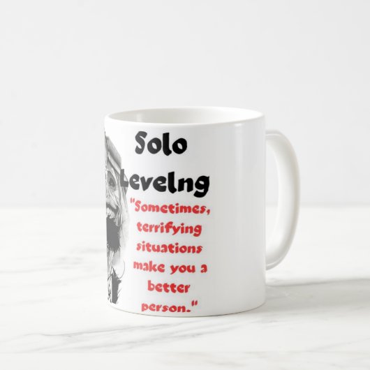 Kracht in transformatie door angstaanjagende bepro koffiemok (Voorkant rechts)