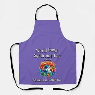 Kracht in verschil. Wereld Down Syndroom Dag. Schort