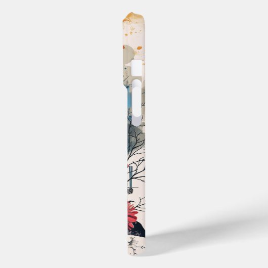 Kracht met bloemen Case-Mate iPhone case (Achterkant / Links)