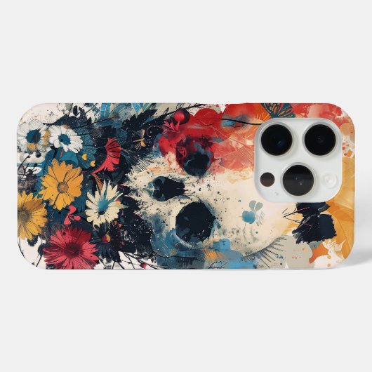 Kracht met bloemen Case-Mate iPhone case (Achterkant (horizontaal))