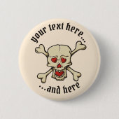 Kracht met hart ronde button 5,7 cm (Voorkant)