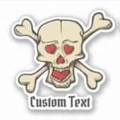 Kracht met hart sticker (Voorkant)