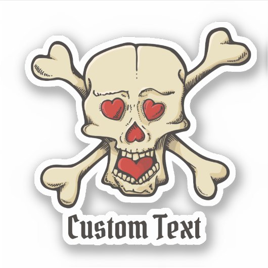 Kracht met hart sticker (Voorkant)