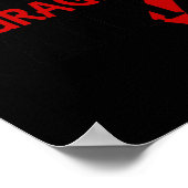 Kracht Moed Geloof Bloedkanker Hartziekte Poster (Hoek)