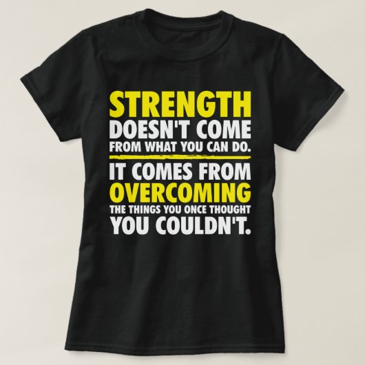 Kracht - Motivatie T-shirt (Design voorkant)