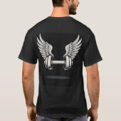 Kracht neemt vlucht. Gym, Fitness mannen T-shirt (Achterkant)