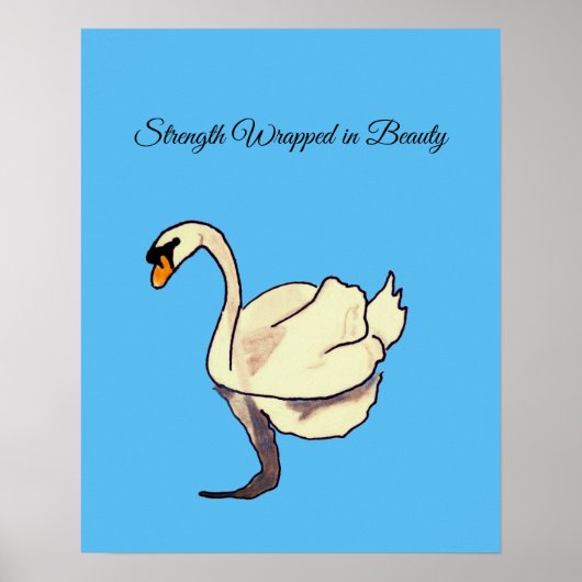 Kracht omhuld door schoonheid poster (Voorkant)